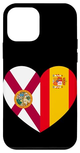 Florida and Spain Flags: Heart Shaped Unity Hülle für iPhone 12 mini Florida and Spain Flags: Heart Shaped Unity Hülle für iPhone 12 mini von Spain Love Pride Merch