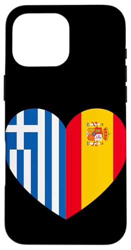 Greece and Spain: United Friendship Pride Hülle für iPhone 16 Pro Max Greece and Spain: United Friendship Pride Hülle für iPhone 16 Pro Max von Spain Love Pride Merch
