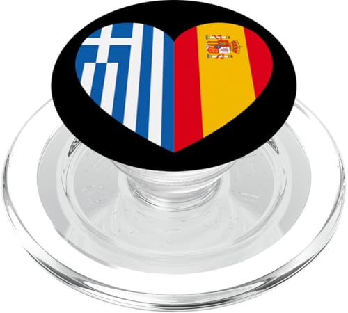 Greece and Spain: United Friendship Pride PopSockets PopGrip für MagSafe Greece and Spain: United Friendship Pride PopSockets PopGrip für MagSafe von Spain Love Pride Merch