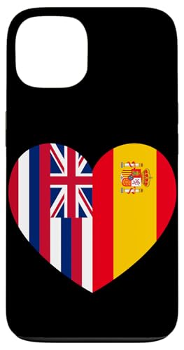 Hawaii and Spain Flags: Heart Shaped Unity Hülle für iPhone 13 Hawaii and Spain Flags: Heart Shaped Unity Hülle für iPhone 13 von Spain Love Pride Merch