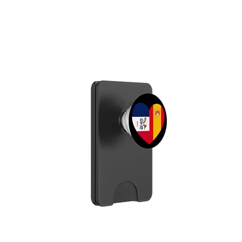 Iowa and Spain Flags: Heart Shaped Unity PopSockets PopWallet für MagSafe Iowa and Spain Flags: Heart Shaped Unity PopSockets PopWallet für MagSafe von Spain Love Pride Merch