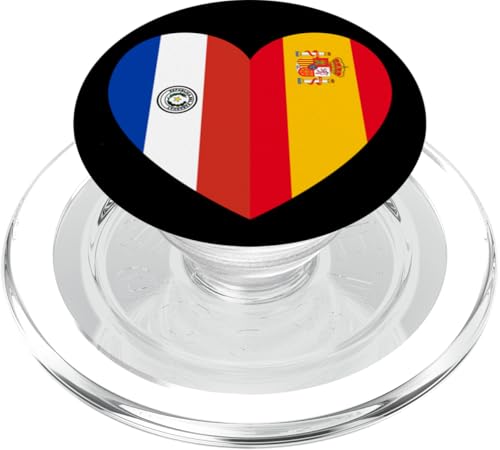 Paraguay and Spain: United Friendship Pride PopSockets PopGrip für MagSafe Paraguay and Spain: United Friendship Pride PopSockets PopGrip für MagSafe von Spain Love Pride Merch