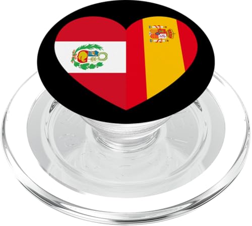 Peru and Spain: United Friendship Pride PopSockets PopGrip für MagSafe Peru and Spain: United Friendship Pride PopSockets PopGrip für MagSafe von Spain Love Pride Merch