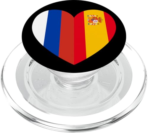Russia and Spain: United Friendship Pride PopSockets PopGrip für MagSafe Russia and Spain: United Friendship Pride PopSockets PopGrip für MagSafe von Spain Love Pride Merch