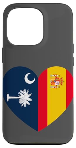 South Carolina and Spain Flags: Heart Shaped Unity Hülle für iPhone 13 Pro South Carolina and Spain Flags: Heart Shaped Unity Hülle für iPhone 13 Pro von Spain Love Pride Merch