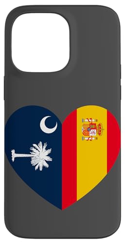 South Carolina and Spain Flags: Heart Shaped Unity Hülle für iPhone 14 Pro Max South Carolina and Spain Flags: Heart Shaped Unity Hülle für iPhone 14 Pro Max von Spain Love Pride Merch