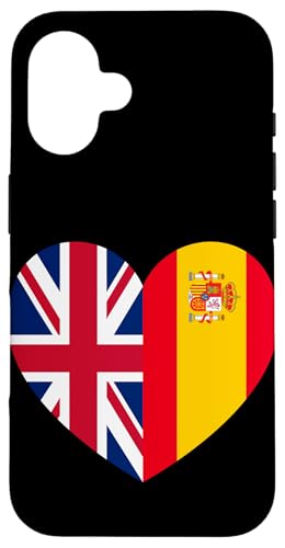 UK and Spain: United Friendship Pride Hülle für iPhone 16 von Spain Love Pride Merch