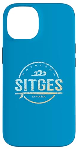 Sitges España - Retro Sitges Spanien Vintage Surf Hülle für iPhone 14 von Spain Shoreline Apparel