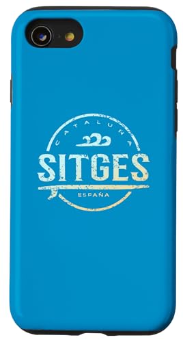 Sitges España - Retro Sitges Spanien Vintage Surf Hülle für iPhone SE (2020) / 7 / 8 von Spain Shoreline Apparel