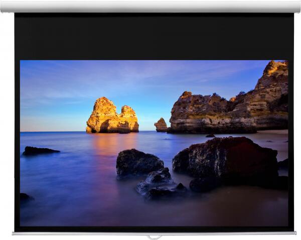 WS GR EcoLine Rollo AR 16:9, 203x115 cm, mattweiss, 1.0 Gain von WS-Spalluto