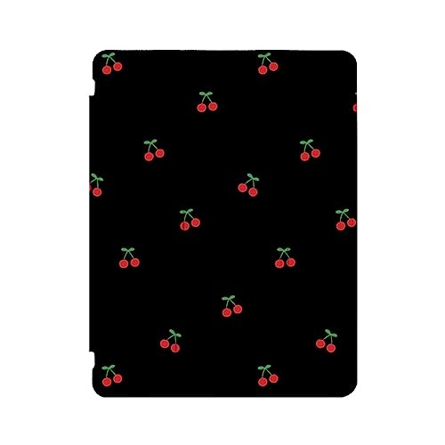 Sparctwer Schutzhülle für das iPad Pro 12,9 Zoll (6./5./4. Generation) 2022/2021/2020 mit Stifthalter und dreifach gefaltetem Cover-Ständer – einfache Schwarze Unterseite, Kirsche von Sparctwer