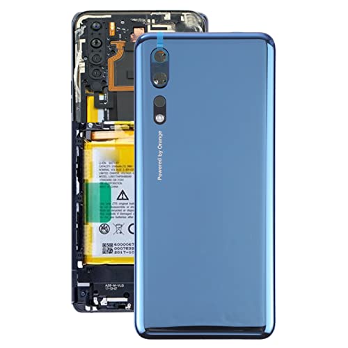 Akkudeckel Glas Backcover für ZTE Axon 10 Pro 5G Blau von Spare Parts