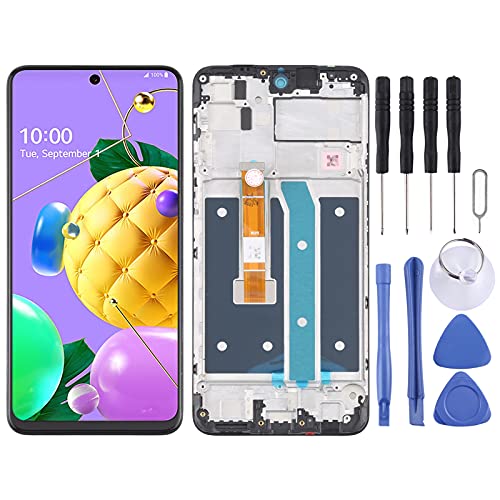 Handy Ersatzteile LCD Bildschirm und Digitizer Vollmontage mit Rahmen für LG K52 / K62 / Q52 LMK520 LM-K520 LMK520E LM-K520E LMK520Y LM-K520Y LMK520H LM-K520H LM-K520H 20H LMK. 525H LMK525 LM-K525H von Spare Parts