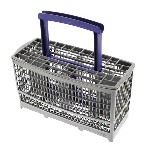 SPARES2GO Besteckkorb mit violettem Griff, kompatibel mit Beko-Geschirrspülern, Grau von Spares2go