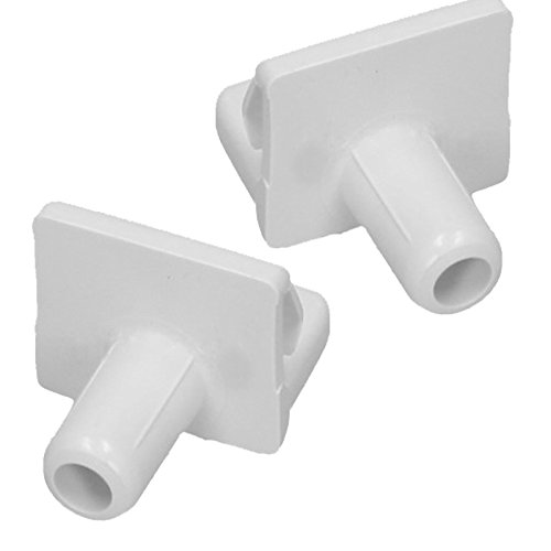 SPARES2GO Regalträger Clip für Bosch Kühlschrank Gefrierschrank (2 Stück, weiß) von Spares2go
