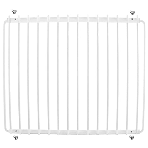 SPARES2GO Universelles Regal für Kühlschrank und Gefrierschrank, verstellbar, weiß, kunststoffbeschichtet, ausziehbare Arme (klein, 360 mm – 560 mm x 320 mm) von Spares2go