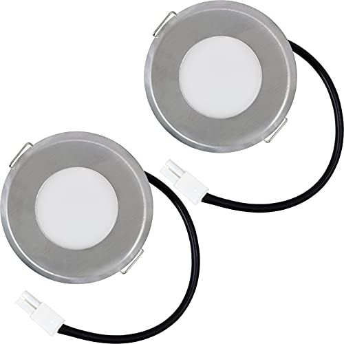 SPARES2GO Universal-LED-Lampe für Dunstabzugshaube, 2 Stück, 73,5 mm, 1,6 W von Spares2go