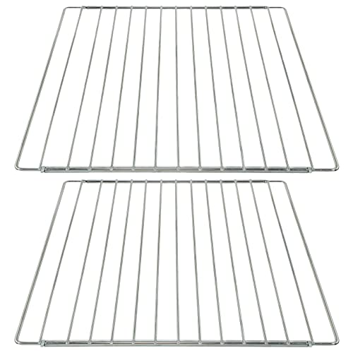 Spares2go Grillregal aus Chrom, verstellbare Breite, mit neuer Sicherungsmutter Design für Cooke & Lewis Ofen Herd Grill (2 Stück, 310 mm x 360-590 mm) von Spares2go