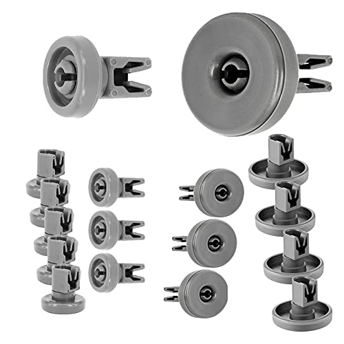 Spares2go Rollen für Beko Geschirrspüler 40 mm unten + 25 mm obere Korb-Räder für 16-8 große und 8 kleine Spülmaschinen von Spares2go