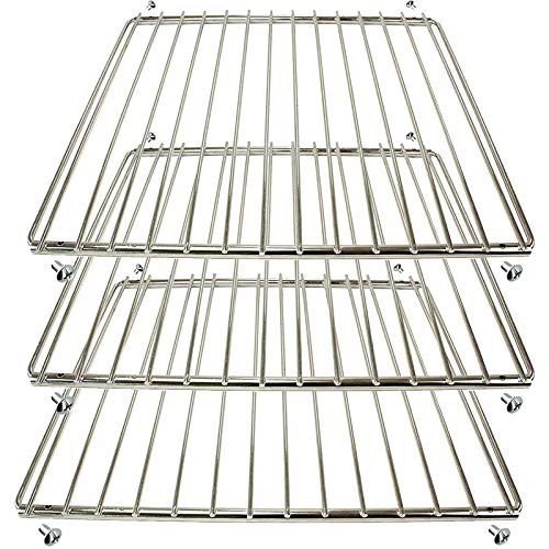 Spares2go Universal-Grillrost, verstellbar, Chrom, kompatibel mit Herd und Grill von Cooke & Lewis, 320 mm x 360-620 mm, 3 Stück Spares2go Universal-Grillrost, verstellbar, Chrom, kompatibel mit Herd und Grill von Cooke & Lewis, 320 mm x 360-620 mm, 3 Stück von Spares2go