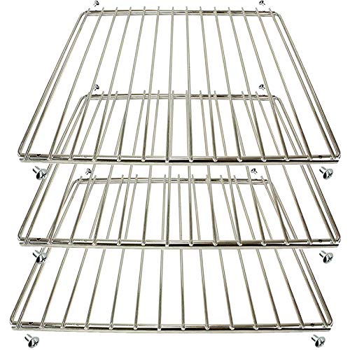 Spares2go Universal-Grillrost, verstellbar, Chrom, kompatibel mit Herd und Grill von Cooke & Lewis, 320 mm x 360-620 mm, 3 Stück von Spares2go