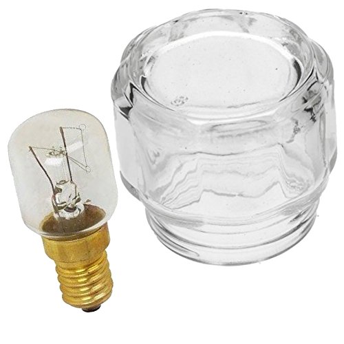 spares2go Glas Lampe Objektivschutz + 25 W Glühlampe für Bosch Ofen/Herd Fitment List A von Spares2go
