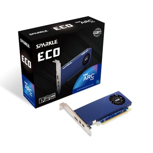 Sparkle Intel Arc A310 ECO, 4GB GDDR6, 50W TBP, Low-Profile, Single Fan, Single Slot, HDMI x1, Mini DisplayPort x2, SA310L-4G von Sparkle