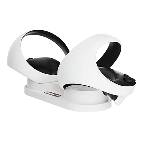Ladestation für PS VR2, Ladestation Ständer für VR2 2 Headset & Sense Controller, Ladedock Ständer mit LED Licht, Playstation VR2 Zubehör (Ladestation) von Sparklenut