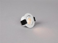 LED-Downlight Optic XS Tilt Weiß 3000K, 230lm, Ra&gt 95, 45° Streuung, Neigung 20°, 4W, IP44. dimmbarer 230V Treiber von CSDK-SL