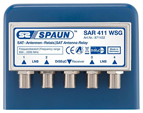 Spaun SAR 411 WSG Sat Antenne Relay für 4X Universal LNB von Spaun