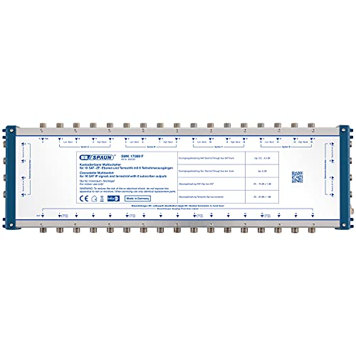 Spaun SMK 17089 F Kaskadierbare Multischalter für 4 Satelliten und 8 Teilnehmer - Kaskade Made In Germany Spaun SMK 17089 F Kaskadierbare Multischalter für 4 Satelliten und 8 Teilnehmer - Kaskade Made In Germany von Spaun
