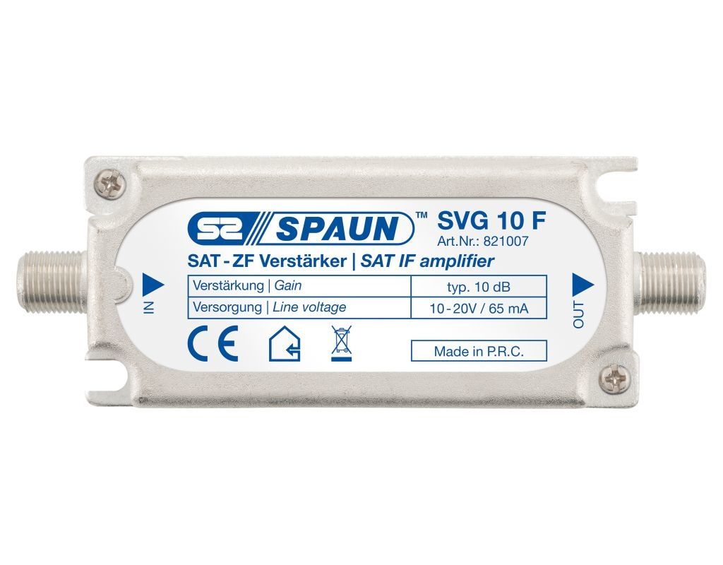 Spaun SVG 10 F Sat Inline Verstärker 10dB ferngespeist von Spaun