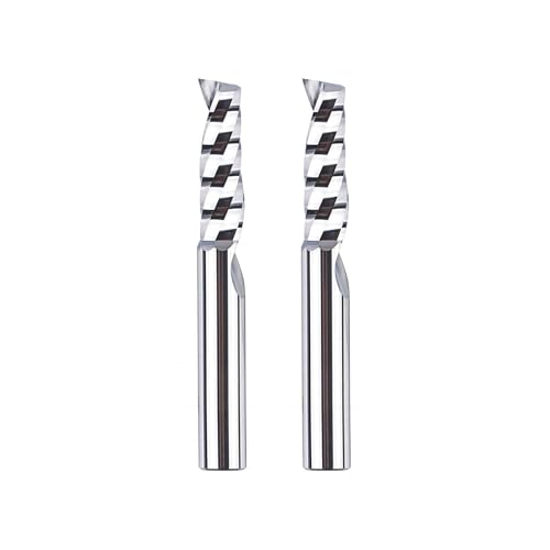 SpeTool 2 Stück Alu Fräser 6mm Schaft Fräser Aluminium Einschneider Fräser 22mm Schnittlänge VHM Fräser Schaftfräser CNC Fräse Holz Fräser Für Oberfräse für Aluminium Acryl und Kunststoff SpeTool 2 Stück Alu Fräser 6mm Schaft Fräser Aluminium Einschneider Fräser 22mm Schnittlänge VHM Fräser Schaftfräser CNC Fräse Holz Fräser Für Oberfräse für Aluminium Acryl und Kunststoff von SpeTool