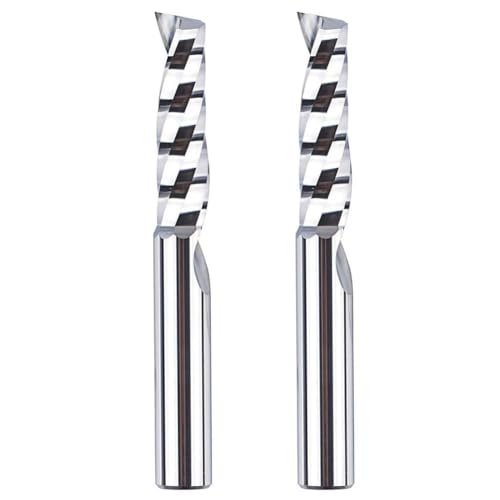 SpeTool 2 Stück Alu Fräser 8mm Schaft Einschneider VHM Fräser 32mm Schnittlänge Hartmetall Schaftfräser CNC Fräser Holz Fräser Für Oberfräse für Metall Aluminium Acryl Kunststoff SpeTool 2 Stück Alu Fräser 8mm Schaft Einschneider VHM Fräser 32mm Schnittlänge Hartmetall Schaftfräser CNC Fräser Holz Fräser Für Oberfräse für Metall Aluminium Acryl Kunststoff von SpeTool