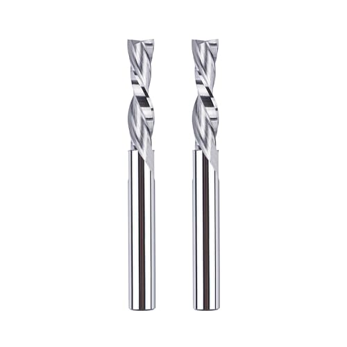SpeTool 2 Stück Spiralfräser 6mm Schaft Downcut 24mm Schnittlänge CNC Fräser Set Nutfräser VHM Schaftfräser Fräser für Oberfräse Spiralnutfräser Langlochfräser Holz Router Bits 2 Flöten Holzfräser SpeTool 2 Stück Spiralfräser 6mm Schaft Downcut 24mm Schnittlänge CNC Fräser Set Nutfräser VHM Schaftfräser Fräser für Oberfräse Spiralnutfräser Langlochfräser Holz Router Bits 2 Flöten Holzfräser von SpeTool