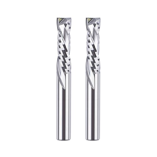 SpeTool 2 Stück Spiralnutfräser 6mm Schaft Kompression 22mm Schnittlänge Up&Down VHM Schaftfräser Nutfräser Fräser für Oberfräse CNC Fräser Set Langlochfräser Holz Holzfräser Router Bits SpeTool 2 Stück Spiralnutfräser 6mm Schaft Kompression 22mm Schnittlänge Up&Down VHM Schaftfräser Nutfräser Fräser für Oberfräse CNC Fräser Set Langlochfräser Holz Holzfräser Router Bits von SpeTool