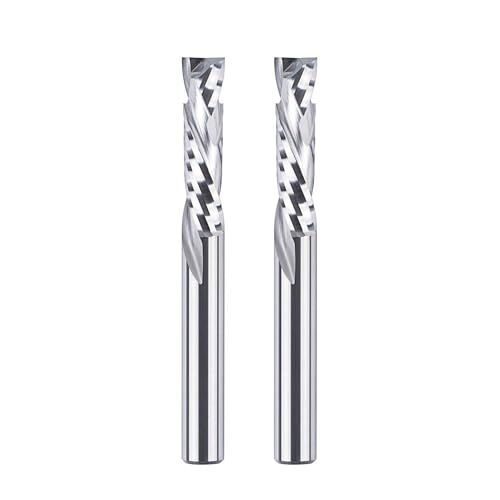 SpeTool 2 Stück Spiralnutfräser 8mm Schaft Kompression 32mm Schnittlänge Spiralfräser CNC Fräser Router Bit Langlochfräser Holz Up Down VHM Schaftfräser Fräser für Oberfräse Nutfräser Holzfräser SpeTool 2 Stück Spiralnutfräser 8mm Schaft Kompression 32mm Schnittlänge Spiralfräser CNC Fräser Router Bit Langlochfräser Holz Up Down VHM Schaftfräser Fräser für Oberfräse Nutfräser Holzfräser von SpeTool