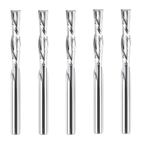 SpeTool 5 Stück Spiralfräser 4mm Schaft Downcut 22mm Schnittlänge Router Bit Fräser für Oberfräse 2 Flöten CNC Fräser Nutfräser VHM Schaftfräser Holzfräser Spiralnutfräser Langlochfräser Holz SpeTool 5 Stück Spiralfräser 4mm Schaft Downcut 22mm Schnittlänge Router Bit Fräser für Oberfräse 2 Flöten CNC Fräser Nutfräser VHM Schaftfräser Holzfräser Spiralnutfräser Langlochfräser Holz von SpeTool