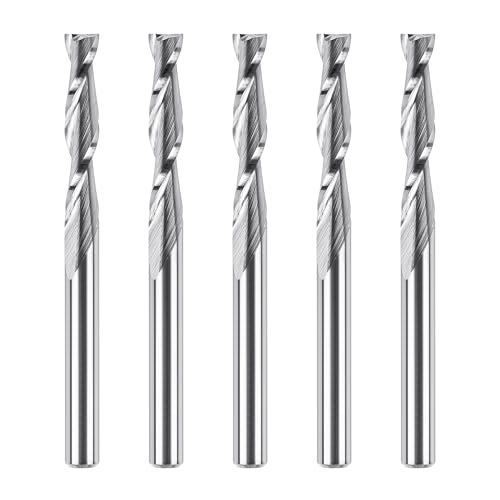 SpeTool 5 Stück Spiralfräser 4mm Schaft Upcut 22mm Schnittlänge Router Bit Fräser für Oberfräse 2 Flöten CNC Fräser Nutfräser VHM Schaftfräser Holzfräser Spiralnutfräser Langlochfräser Holz SpeTool 5 Stück Spiralfräser 4mm Schaft Upcut 22mm Schnittlänge Router Bit Fräser für Oberfräse 2 Flöten CNC Fräser Nutfräser VHM Schaftfräser Holzfräser Spiralnutfräser Langlochfräser Holz von SpeTool