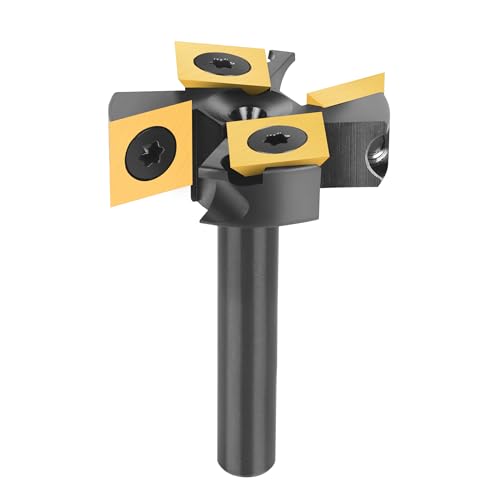 SpeTool Planfräser 8mm Schaft 38.1mm Schnittdurchmesser Planfräser für Oberfräse Flächenfräser mit ATS Beschichtung Wendeplatten CNC Fräser holz 2+2 Flöten Abflachfräser Oberflächenbit SpeTool Planfräser 8mm Schaft 38.1mm Schnittdurchmesser Planfräser für Oberfräse Flächenfräser mit ATS Beschichtung Wendeplatten CNC Fräser holz 2+2 Flöten Abflachfräser Oberflächenbit von SpeTool