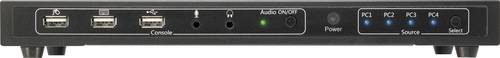 SpeaKa Professional 4 Port KVM-Umschalter HDMI USB 1920 x 1080 Pixel, 3840 x 2160 Pixel von SpeaKa Professional