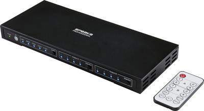 SpeaKa Professional 4x2 Port HDMI-Matrix-Switch mit Audio-Ports 3840 x 2160 Mio. Pixel Black (SP-8753144) von SpeaKa Professional