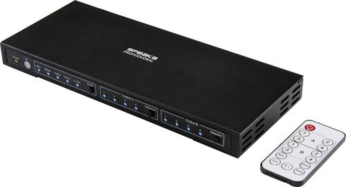 SpeaKa Professional 4x2 Port HDMI-Switch mit Audio-Ports 3840 x 2160 Megapixel Schwarz von SpeaKa Professional