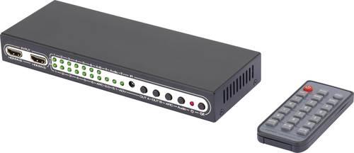 SpeaKa Professional 6 Port HDMI-Matrix-Switch mit Picture in Picture-Funktion, mit Fernbedienung UHD von SpeaKa Professional