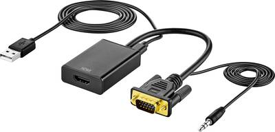 SpeaKa Professional AV Adapter [VGA, Klinke - HDMI] 1920 x 1080 Pixel SP-VK/HD (SP-VK/HD) von SpeaKa Professional