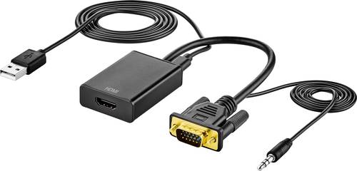 SpeaKa Professional AV Adapter [VGA, Klinke - HDMI] 1920 x 1080 Pixel SP-VK/HD von SpeaKa Professional