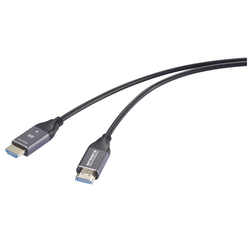 SpeaKa Professional Aktives optisches HDMI-Kabel 8K UHD, 60 HDMI-Kabel, 8K UHD, AOC (Aktives optisches Kabel) von SpeaKa Professional