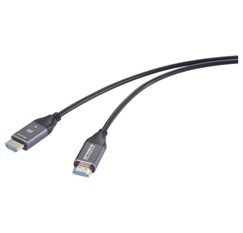 SpeaKa Professional Aktives optisches HDMI-Kabel 8K UHD, 60 HDMI-Kabel, 8K UHD, AOC (Aktives optisches Kabel) von SpeaKa Professional