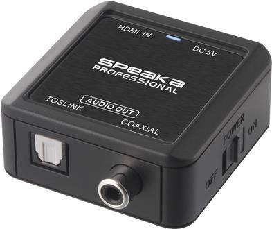 SpeaKa Professional Audio Adapterkabel [HDMI - Koaxial, Toslink] (SP-10094288) von SpeaKa Professional