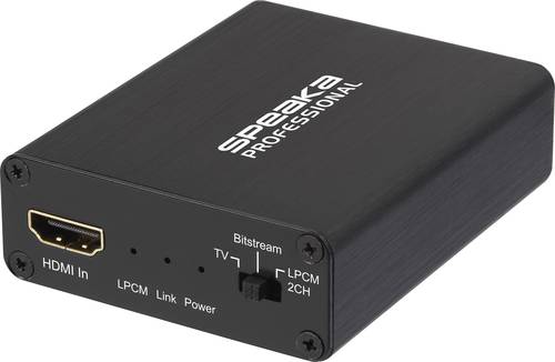 SpeaKa Professional Audio Extraktor SP-AE-H/TC-04v2 [HDMI - HDMI, Toslink, Klinke, Cinch] 3840 x 216 von SpeaKa Professional